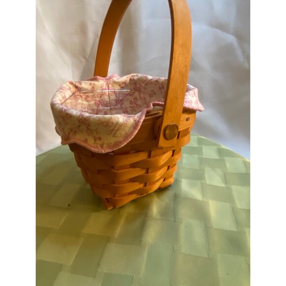 Vintage, Longaberger, Horizon of Hope Basket, Small Basket wLiner Protector 2001 - Picture 4 of 13